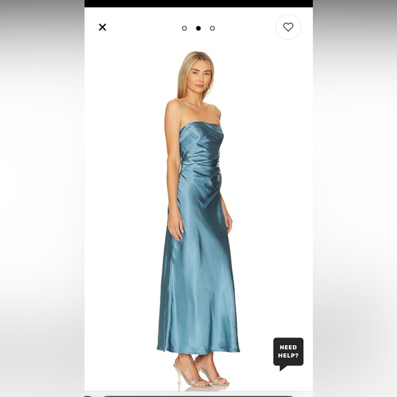 Revolve - Runway the Label Kristine Gown in Steel - Picture 2 of 2